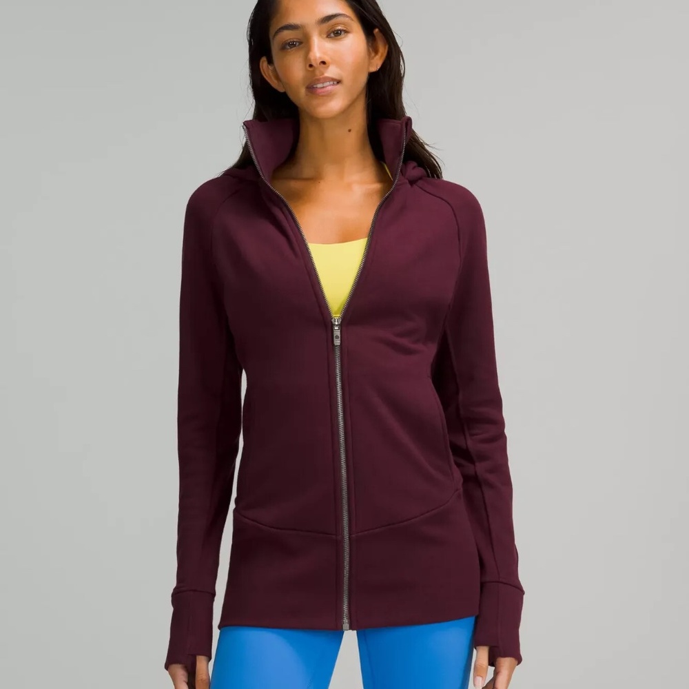 Lululemon Burgundy Full Zip Hoodie